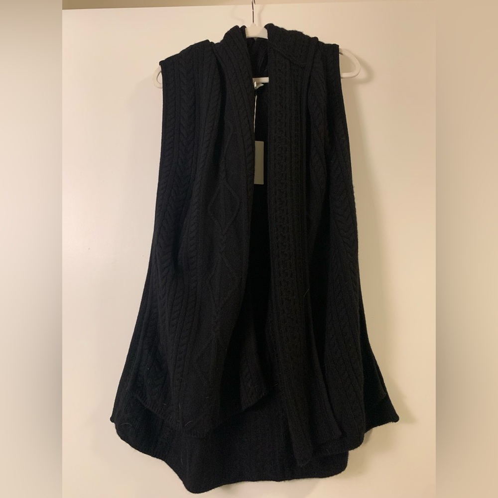 ESTHEME STUDIO CACHIMERE cable hooded vest